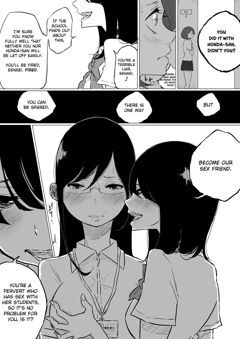 Page 8 | I Went To A Lesbian Brothel And My Teacher Was There (Original) -  Chapter 1: I Went To A Lesbian Brothel And My Teacher Was There [Oneshot]  by Pandacorya at HentaiHere.com