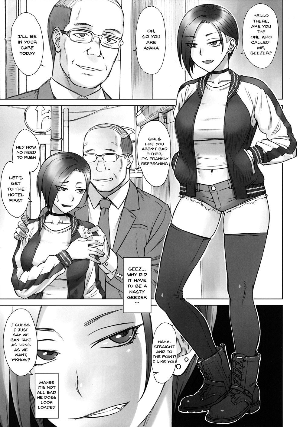 Stungun Ayaka vs An Old Geezer WIth A Giant Cock