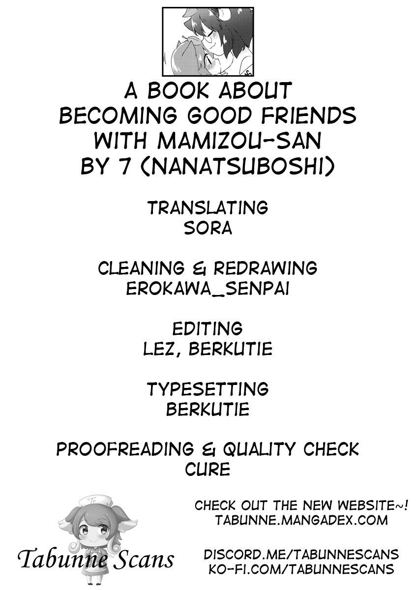 A Book About Becoming Good Friends With Mamizou-san