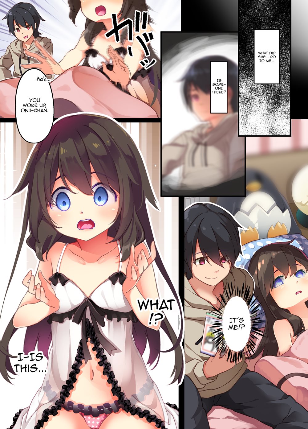 Page 9 A Yandere Little Sister Wants To Be Impregnated By Her Big Brother, So She Switches Bodies With Him And They Have Baby-Making Sex (Original) image