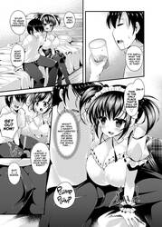 Maid Sugata No Bakunyuu Imouto Ni Nazo No Drink De Kyousei Hatsujou Saserareru Boku