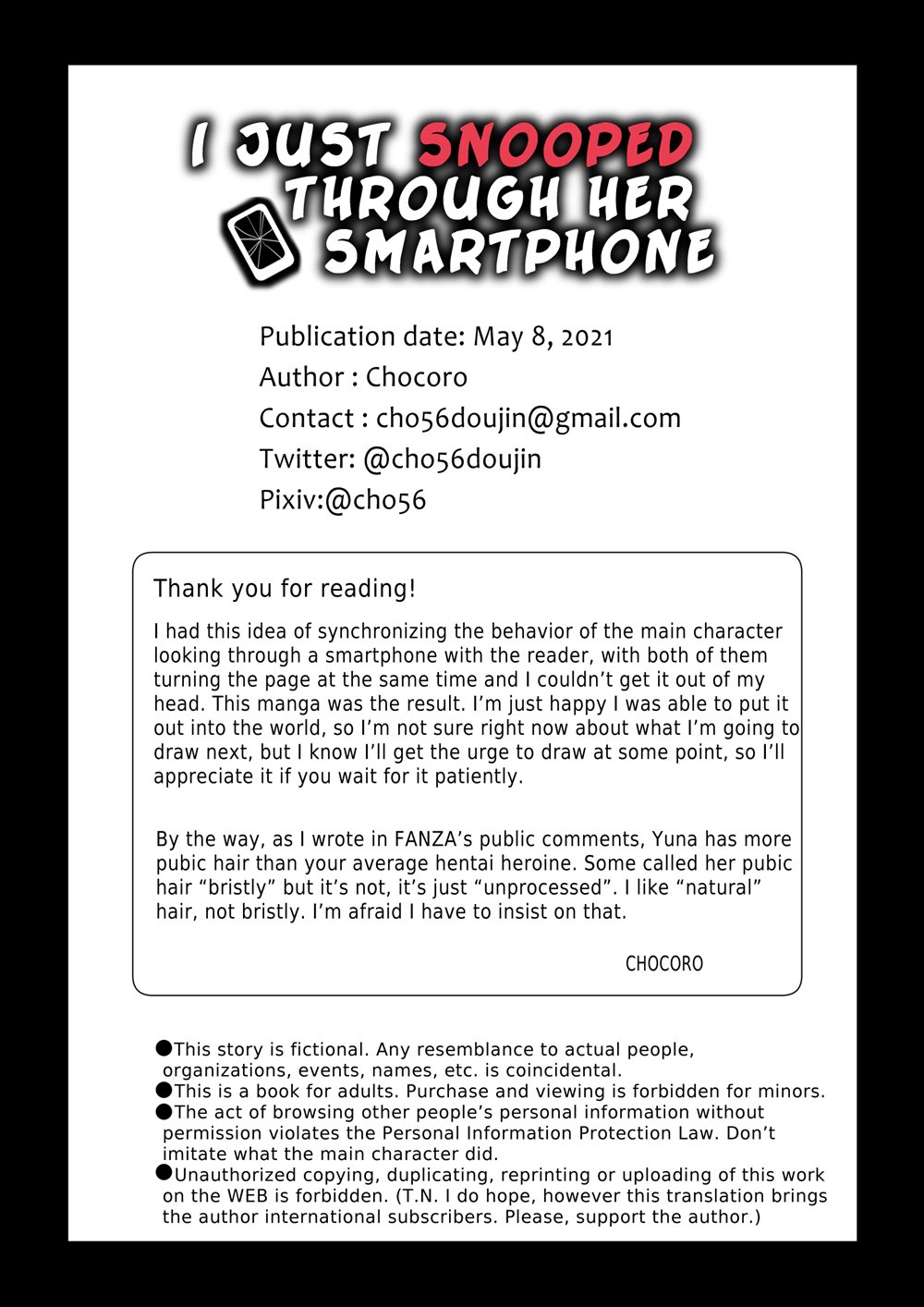 I Just Snooped Through Her Smartphone Page 86 | I Just Snooped Through Her Smartphone (Original) - Chapter 1