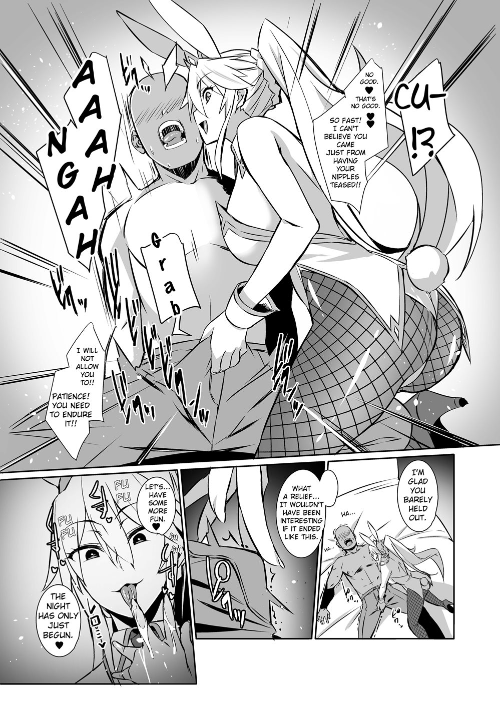 Challenging The Lewd Bunny To A Cum Endurance Battle