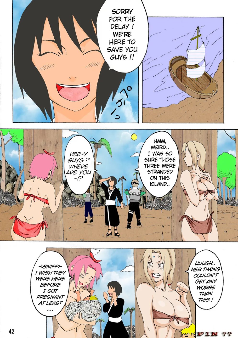 Page 41 | Sakura And Tsunade In Jungle With Naruto (Doujin) - Chapter 1:  Sakura And Tsunade In Jungle With Naruto [Oneshot] by NARUHO DO at  HentaiHere.com