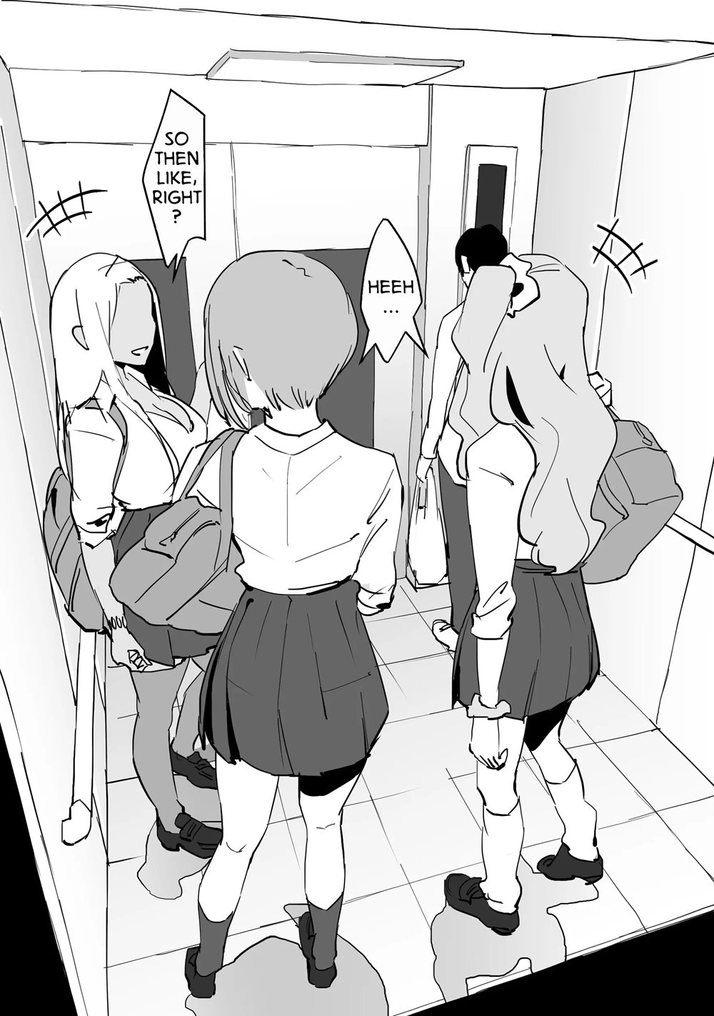 Trapped In An Elevator With A Bunch Of Gals