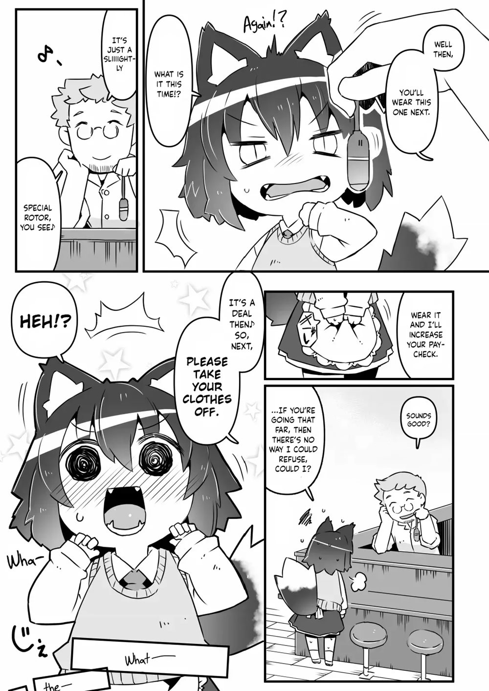 Wolf Girl's Part-Time Job And The Meanie Master