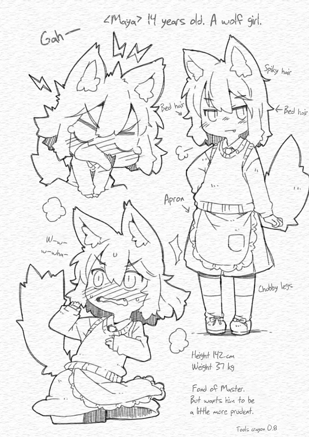 Wolf Girl's Part-Time Job And The Meanie Master