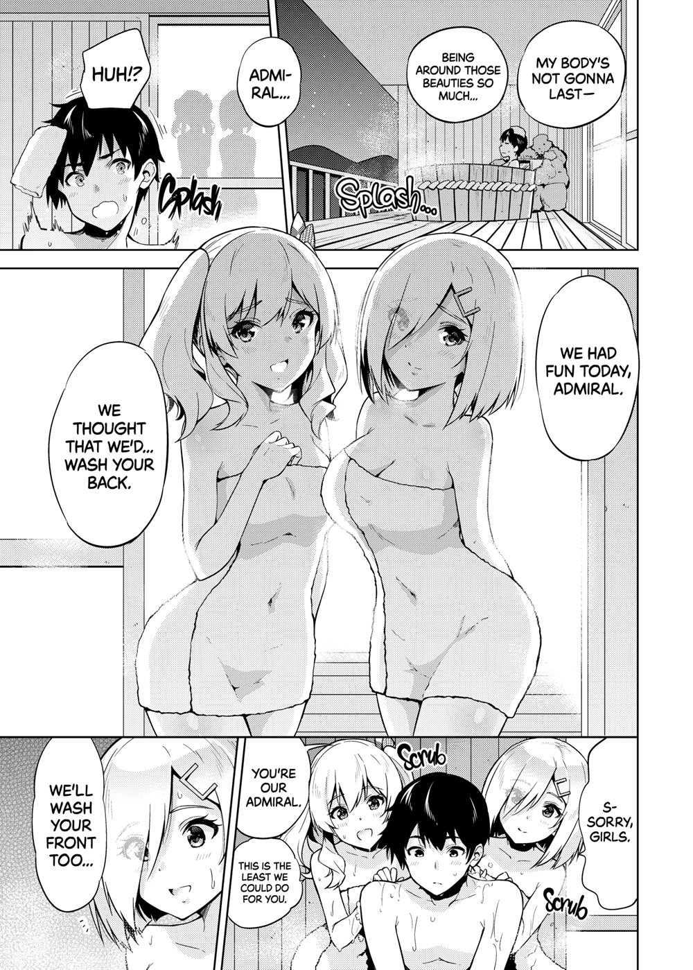 Hamakaze And Kashima In Hot Springs And Yukata