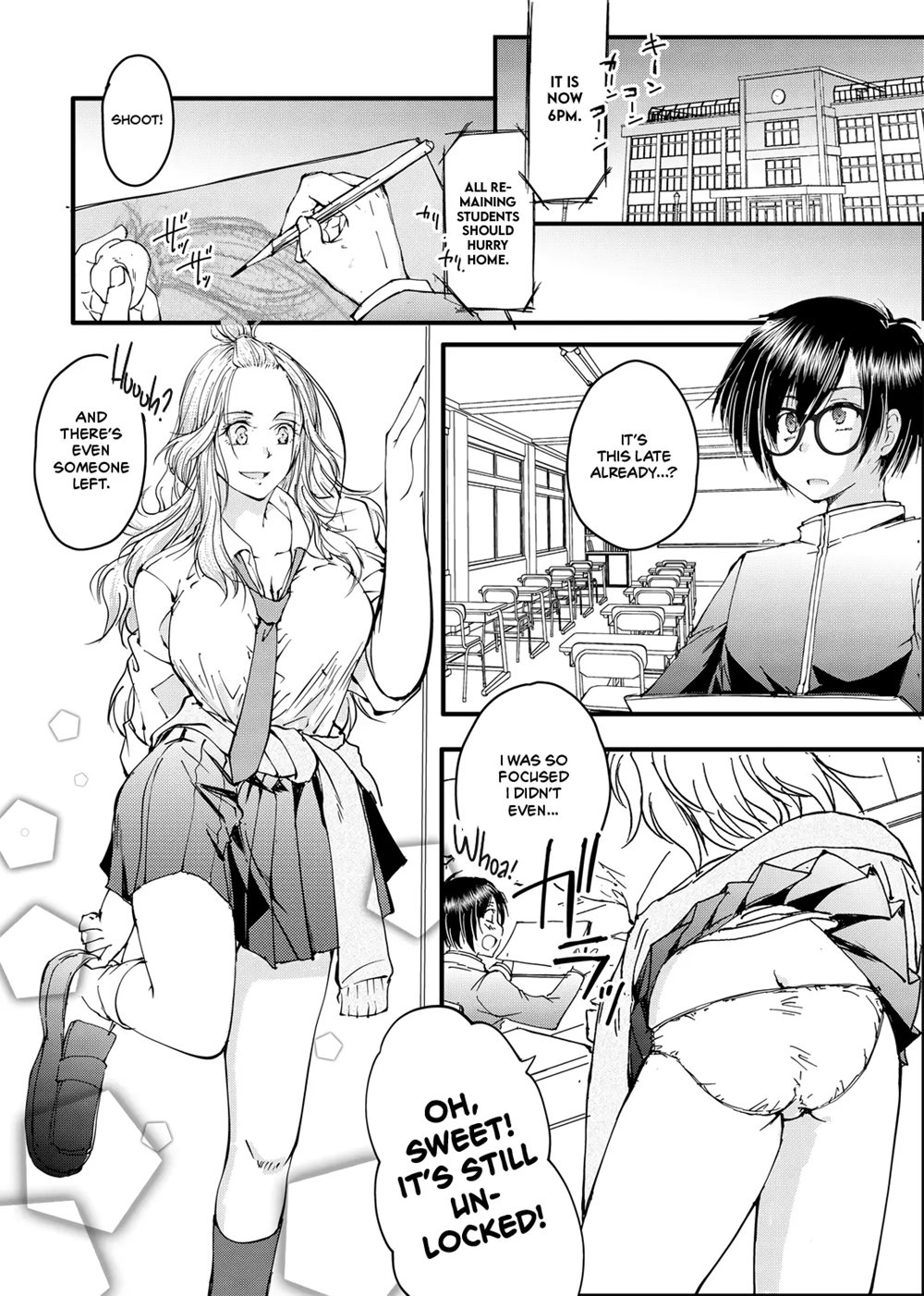 Bespectacled Gyaru Befriending Loner