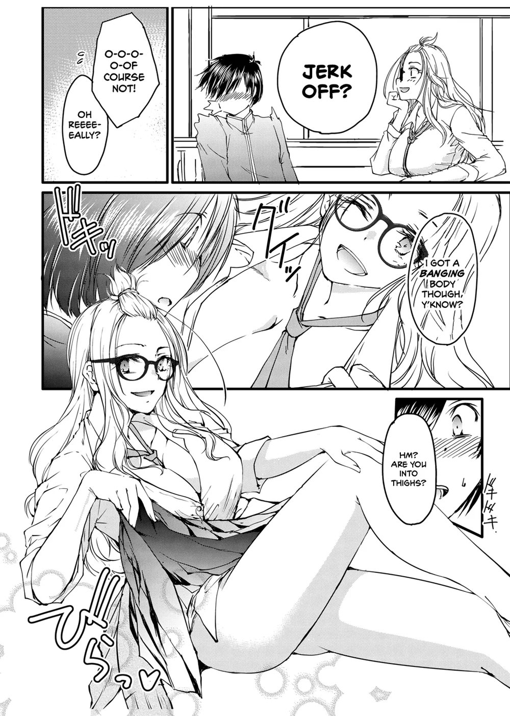 Bespectacled Gyaru Befriending Loner