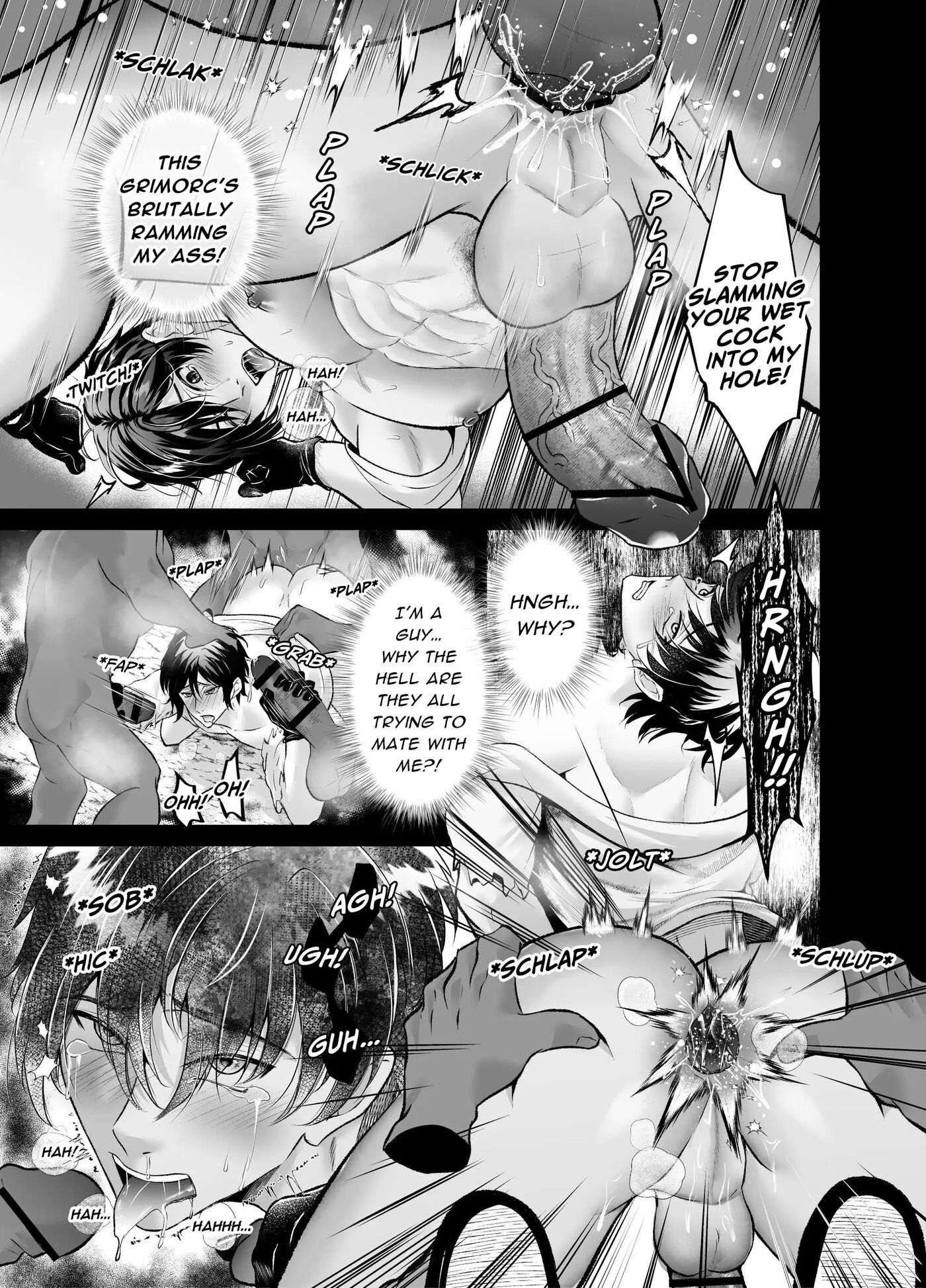 Ravished and Corrupted by Monsters in a Magic Love Spring ~Hero's Defeat~ [Yaoi]